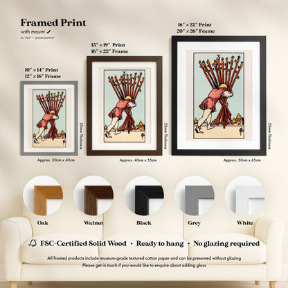 Tarot Art - 10 of Wands | Art Prints | Pathos Studio