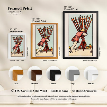 Tarot Art - 10 of Wands | Art Prints | Pathos Studio