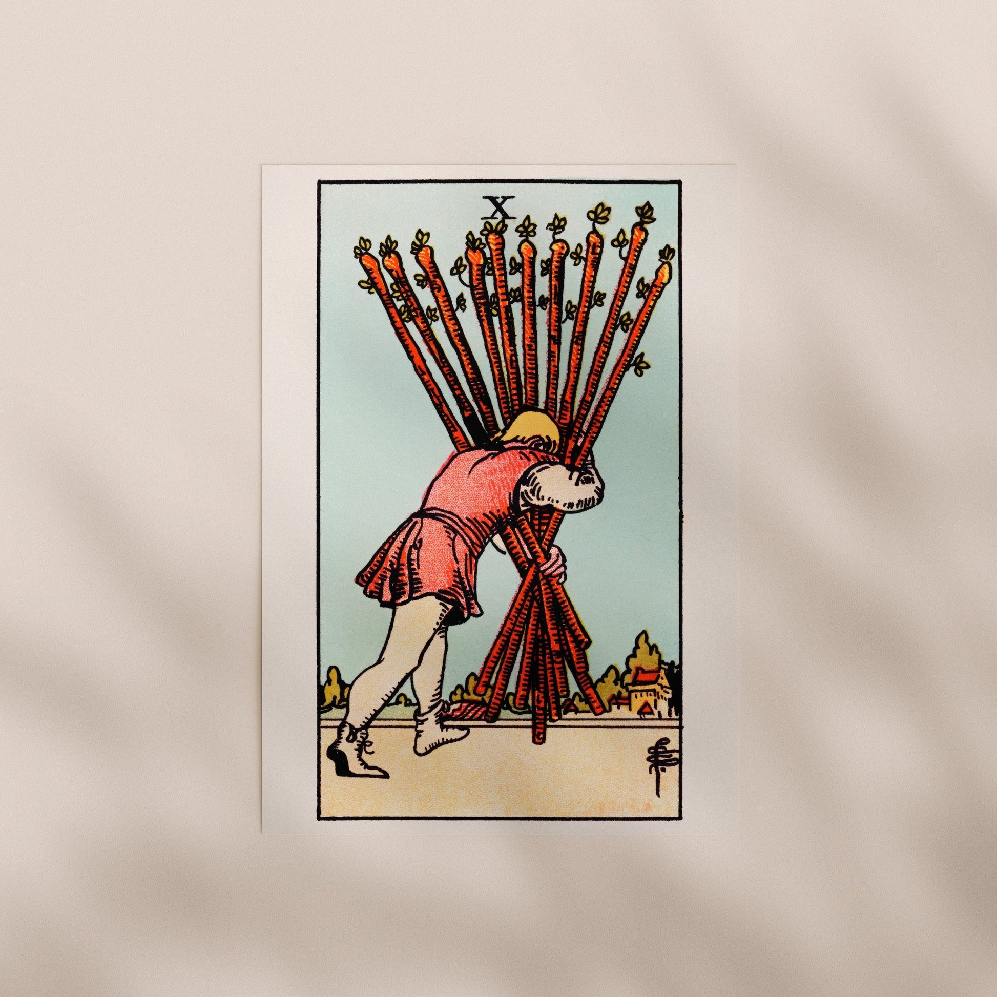 Tarot Art - 10 of Wands | Art Prints | Pathos Studio