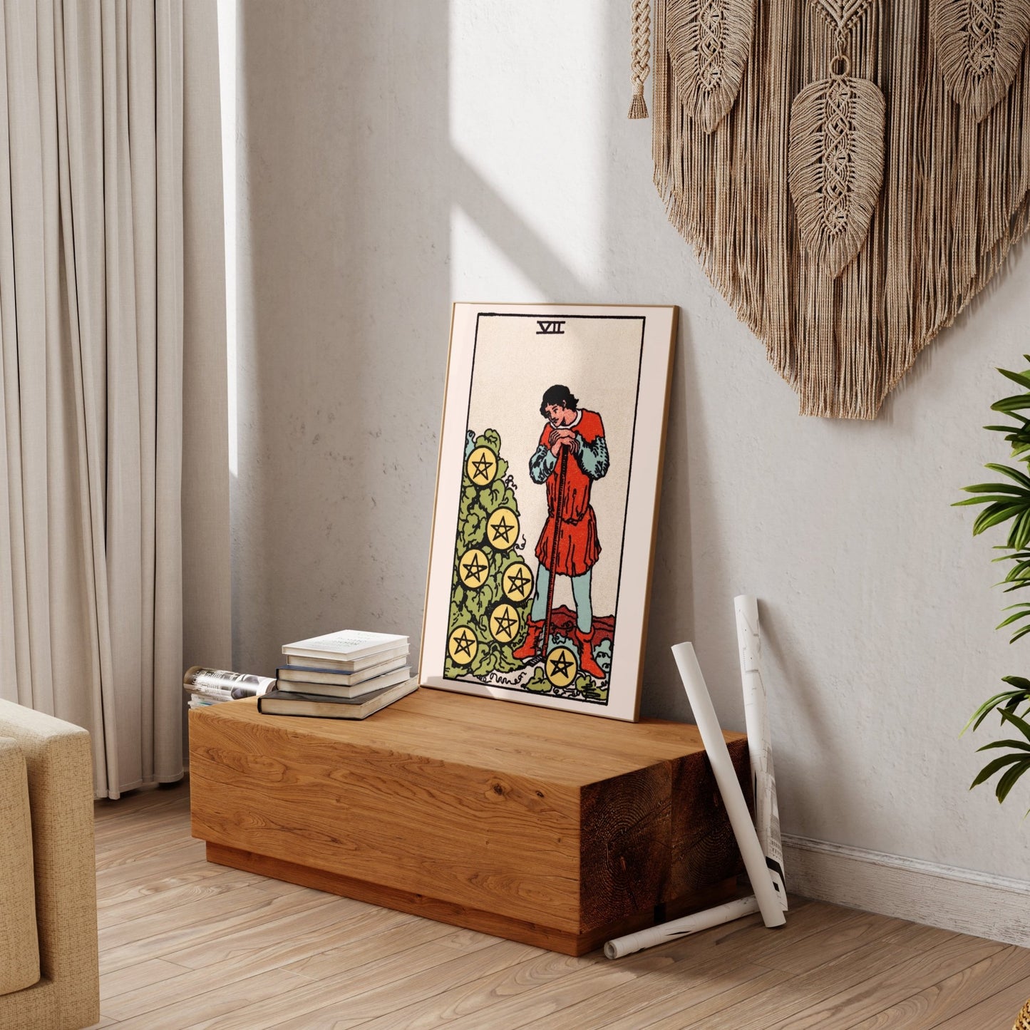 Tarot Art - 7 of Pentacles | Art Prints | Pathos Studio