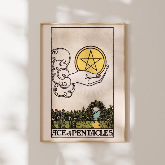Tarot Art - Ace of Pentacles | Art Prints | Pathos Studio
