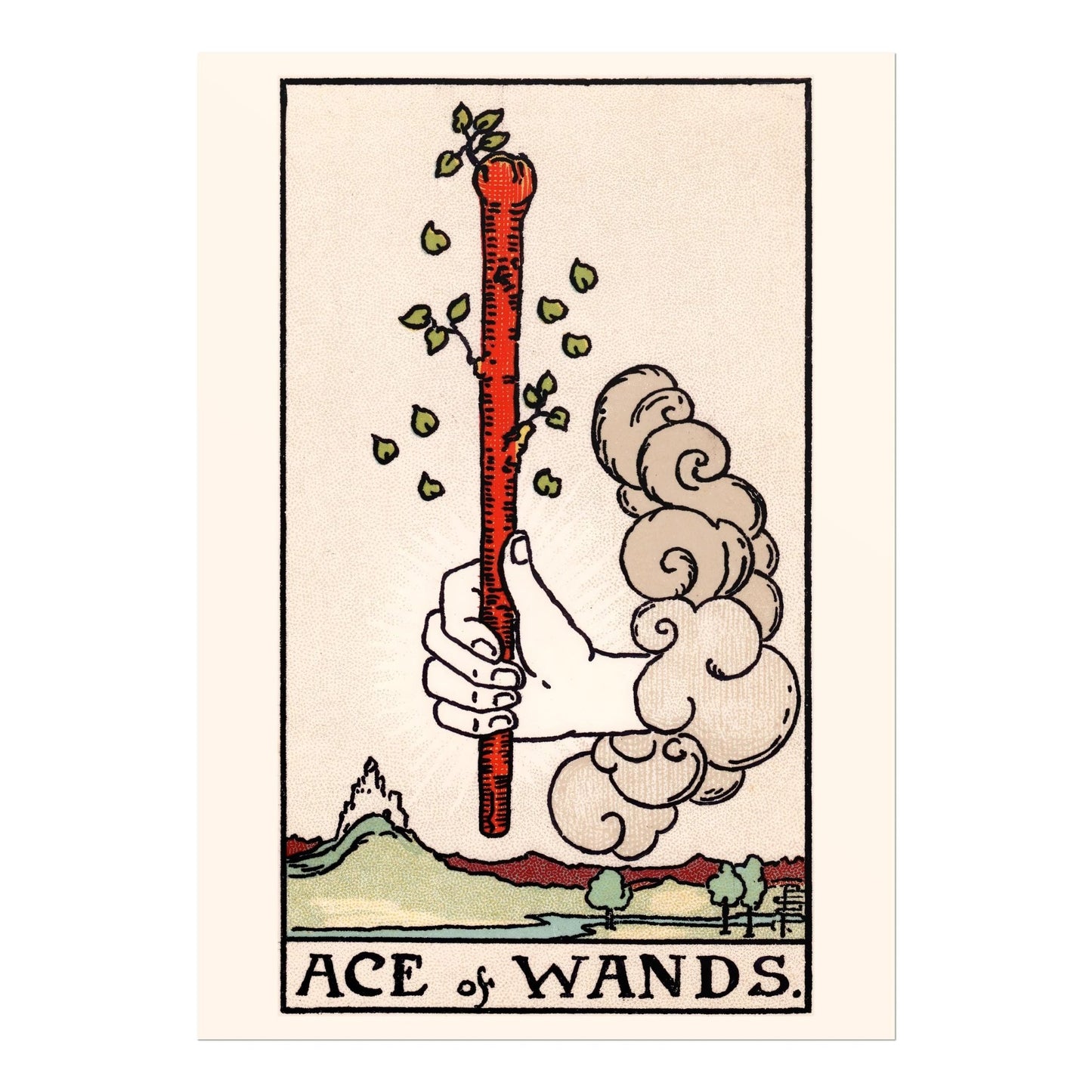 Tarot Art - Ace of Wands | Art Prints | Pathos Studio