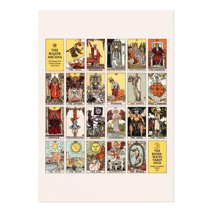 Tarot Art - Major Arcana Rider - Waite Deck by Pamela Colman Smith | Art Prints | Pathos Studio
