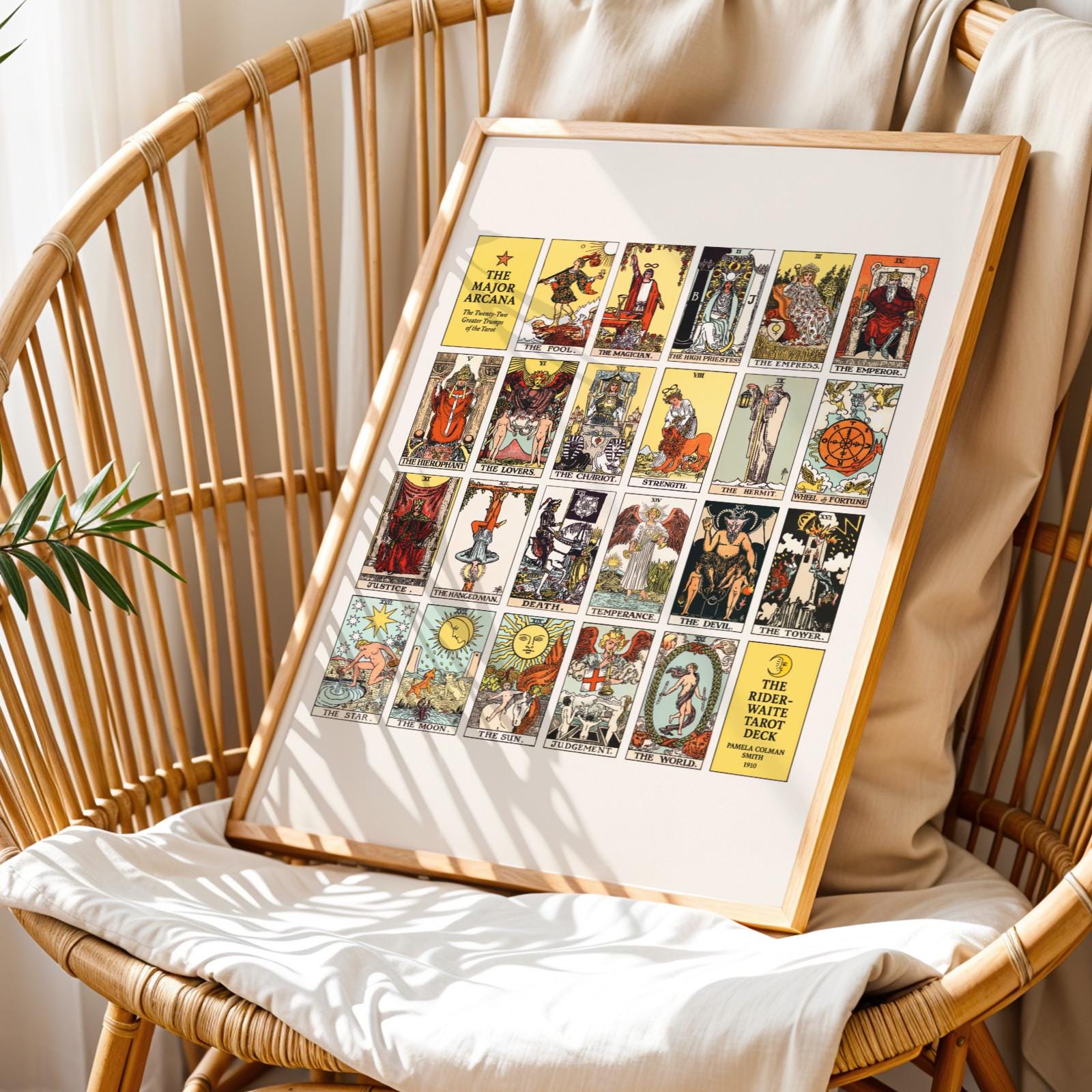 Tarot Art - Major Arcana Rider - Waite Deck by Pamela Colman Smith | Art Prints | Pathos Studio