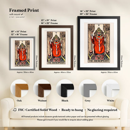 Tarot Art - V The Hierophant | Art Prints | Pathos Studio