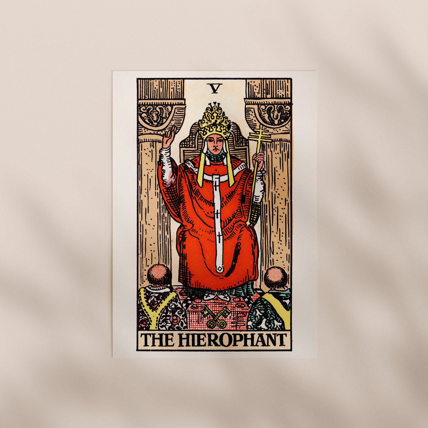Tarot Art - V The Hierophant | Art Prints | Pathos Studio