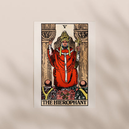 Tarot Art - V The Hierophant | Art Prints | Pathos Studio