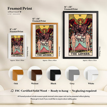 Tarot Art - VI The Lovers | Art Prints | Pathos Studio