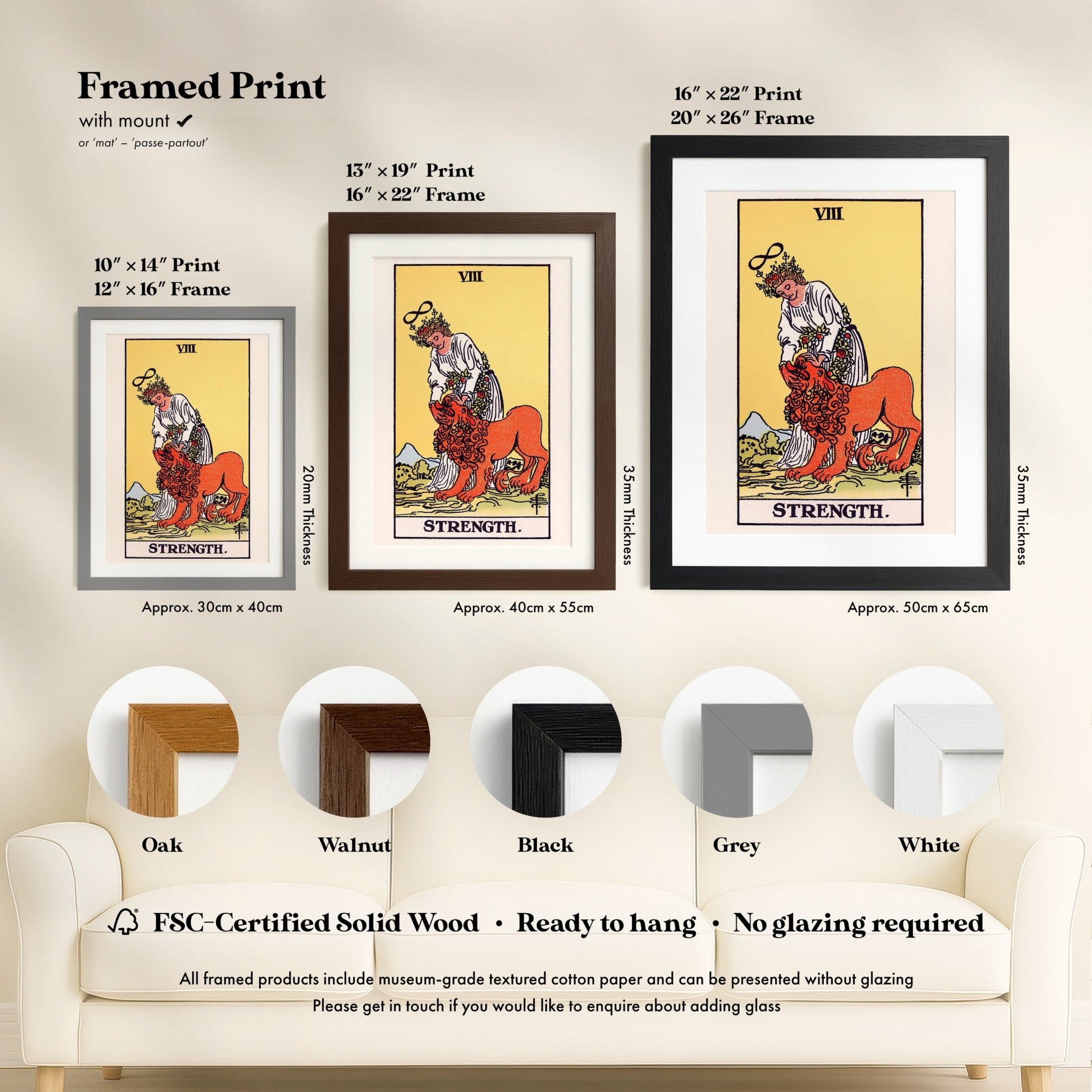 Tarot Art - VIII Strength | Art Prints | Pathos Studio