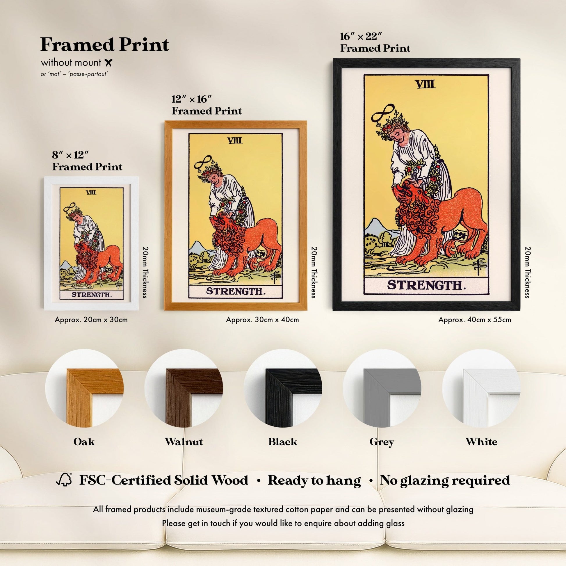 Tarot Art - VIII Strength | Art Prints | Pathos Studio