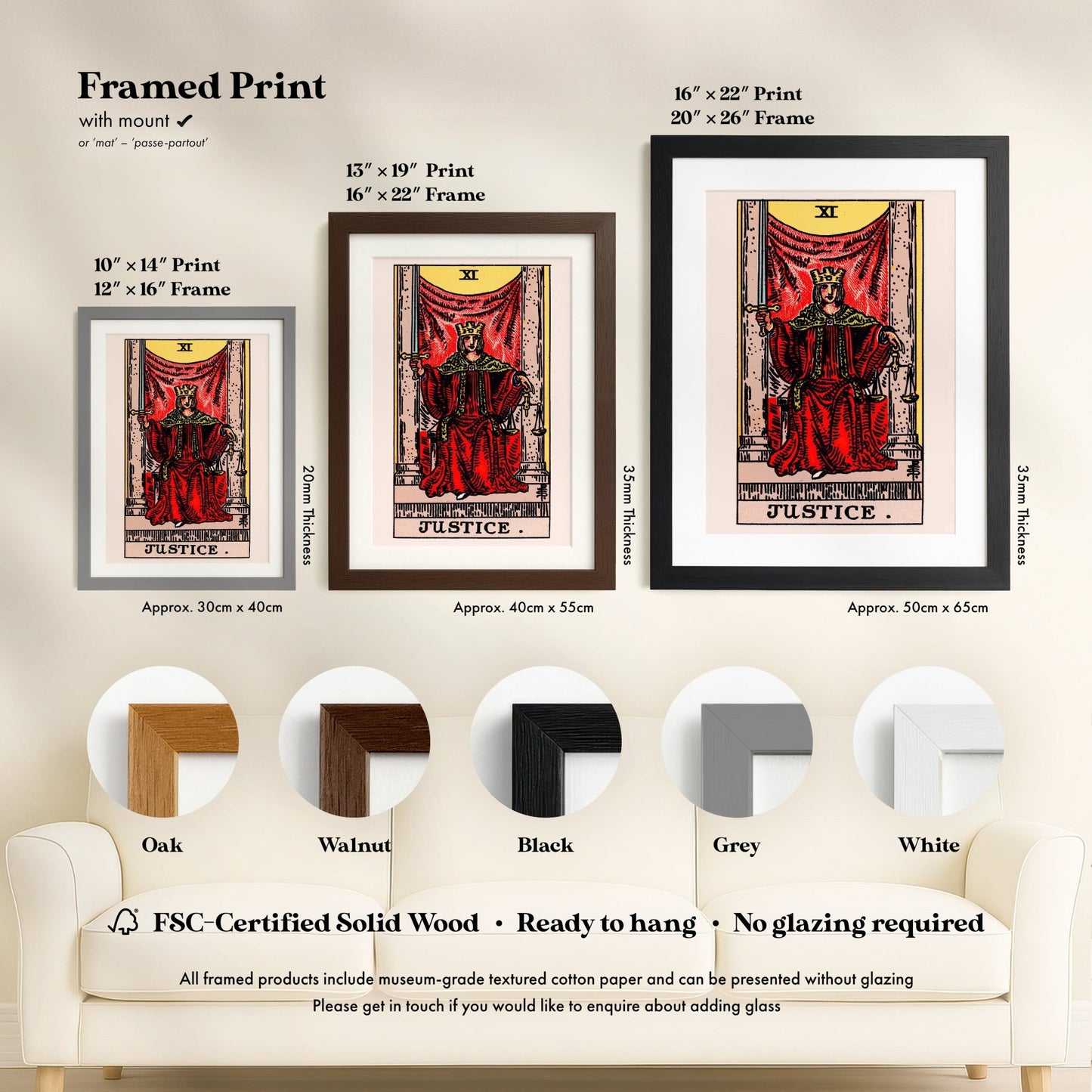 Tarot Art - XI Justice | Art Prints | Pathos Studio