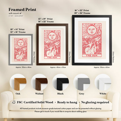 Tarot Art - XIX The Sun (Red) | Art Prints | Pathos Studio