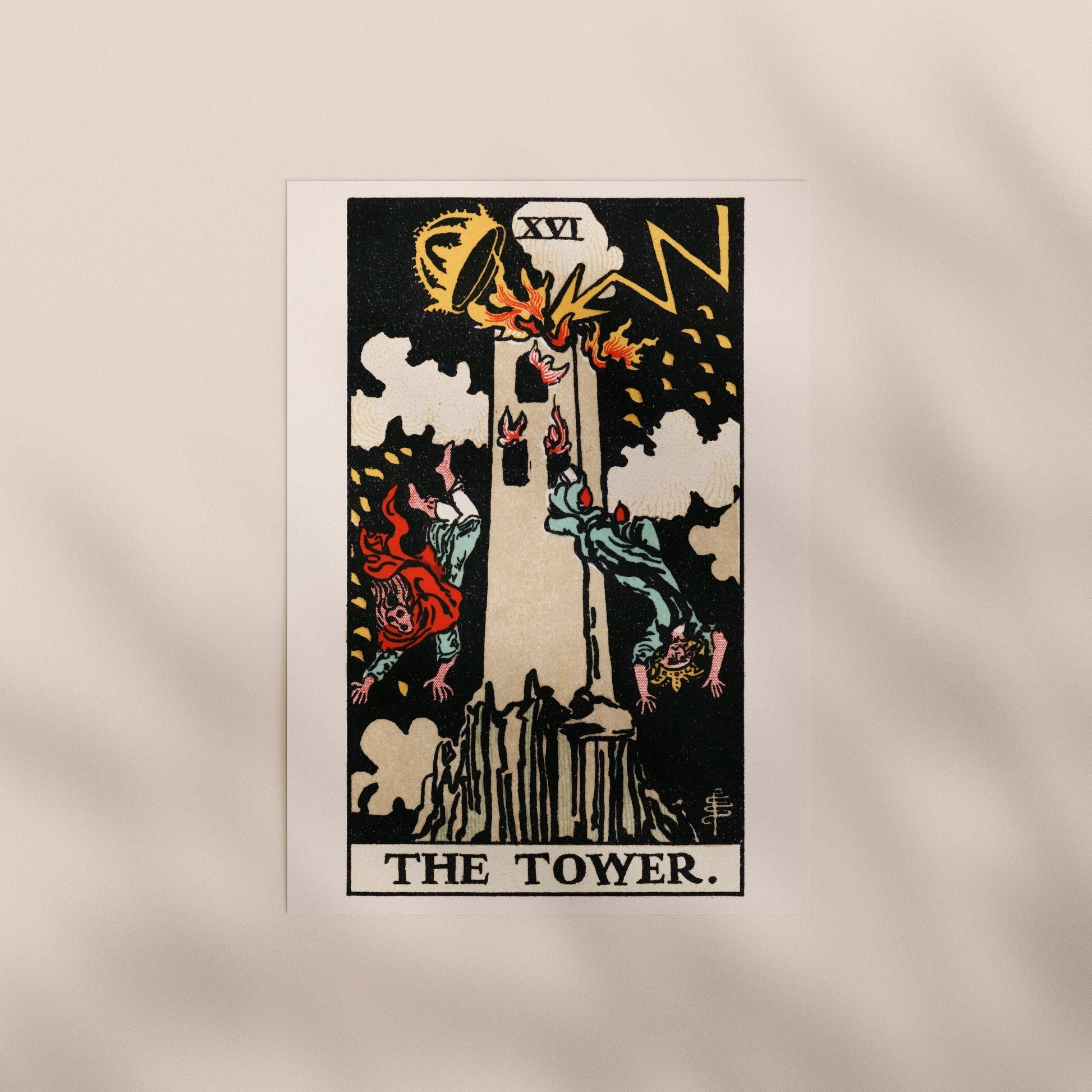 Tarot Art - XVI The Tower | Art Prints | Pathos Studio