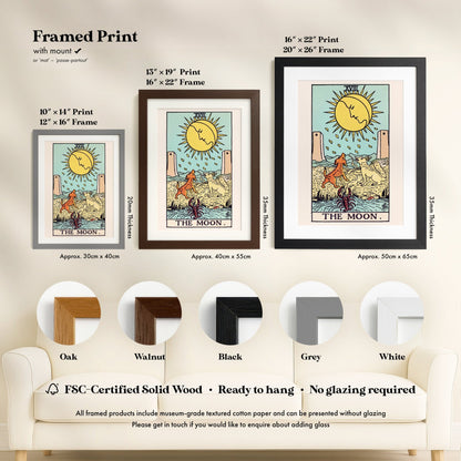 Tarot Art - XVIII The Moon | Art Prints | Pathos Studio