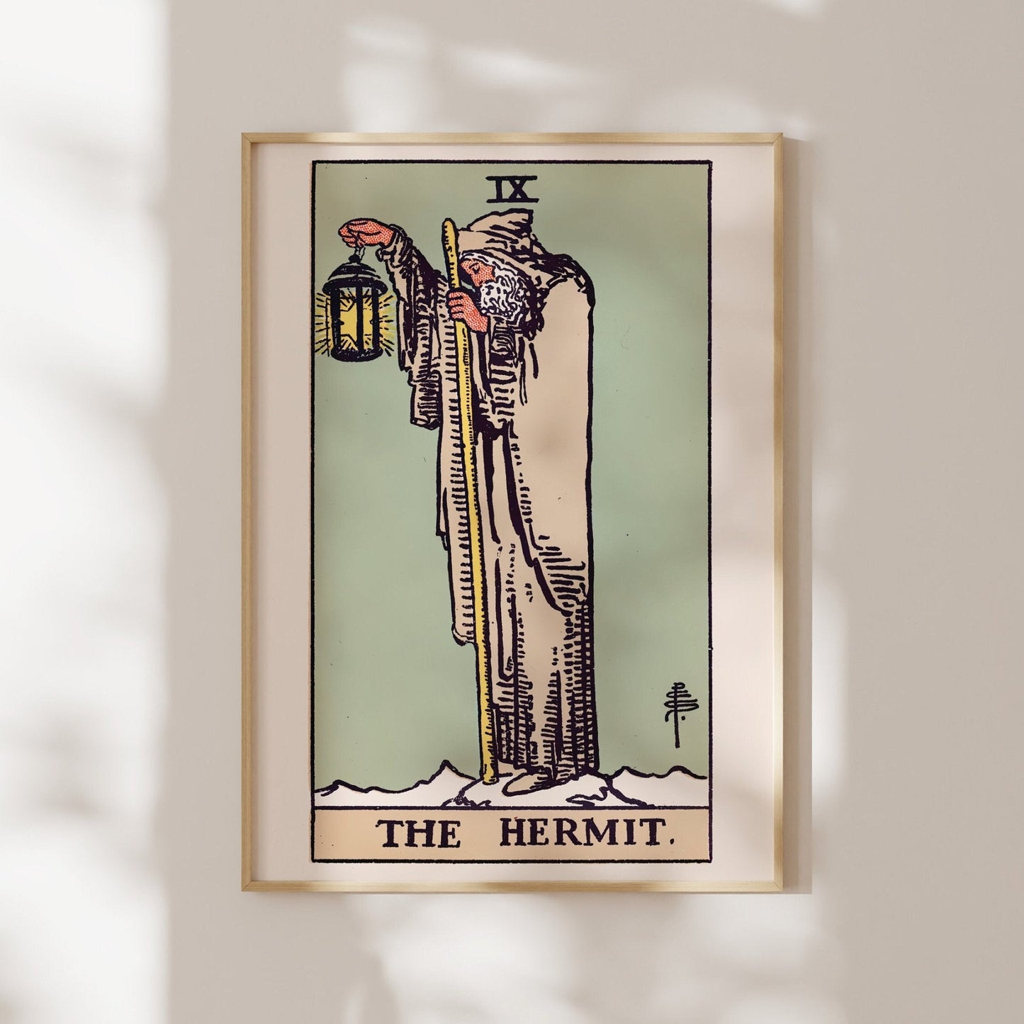 Tarot Card Print: IX The Hermit (Giclée Art Print) - Pathos Studio - Marketplace Listings