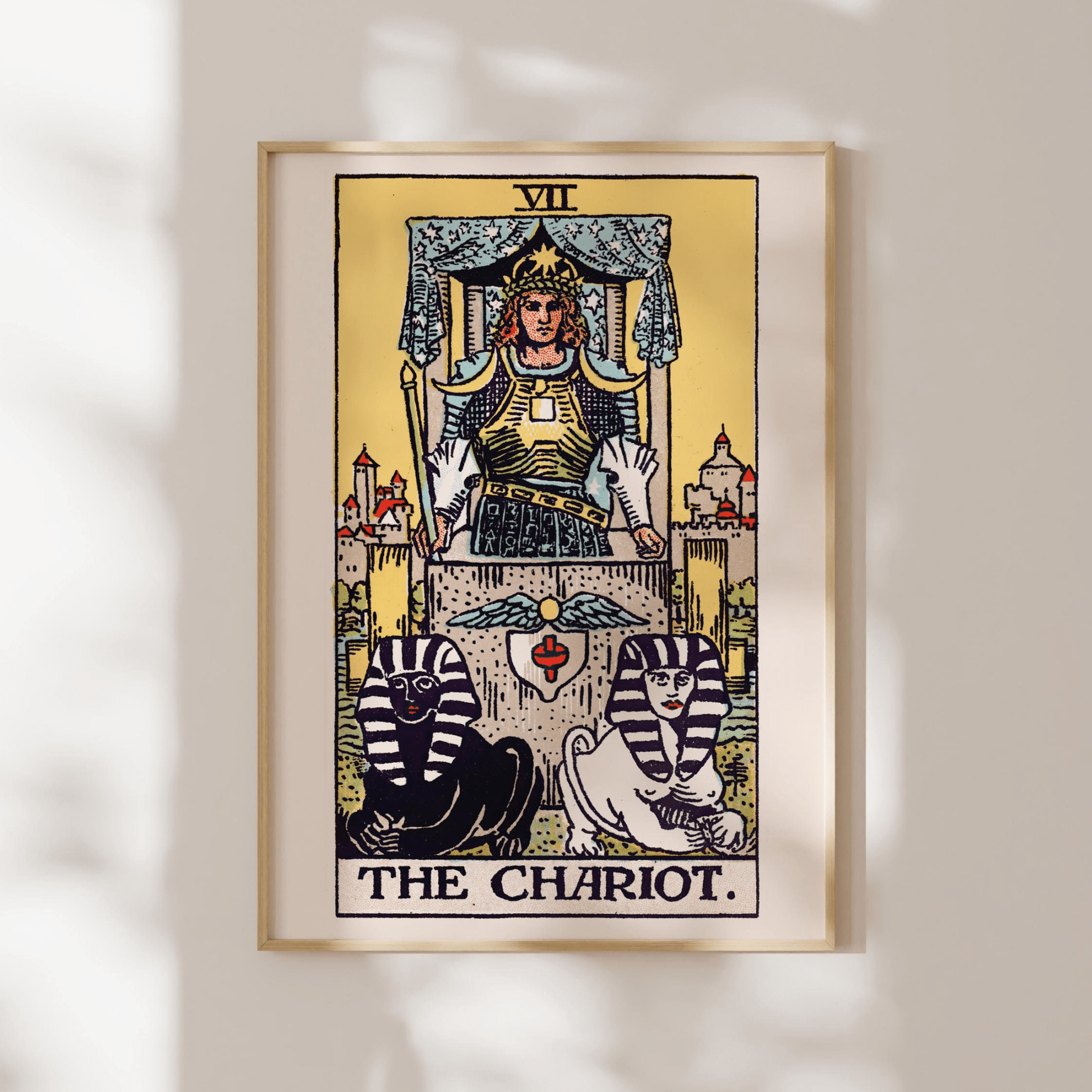 Tarot Card Print: VII The Chariot (Giclée Art Print) - Pathos Studio - Marketplace Listings