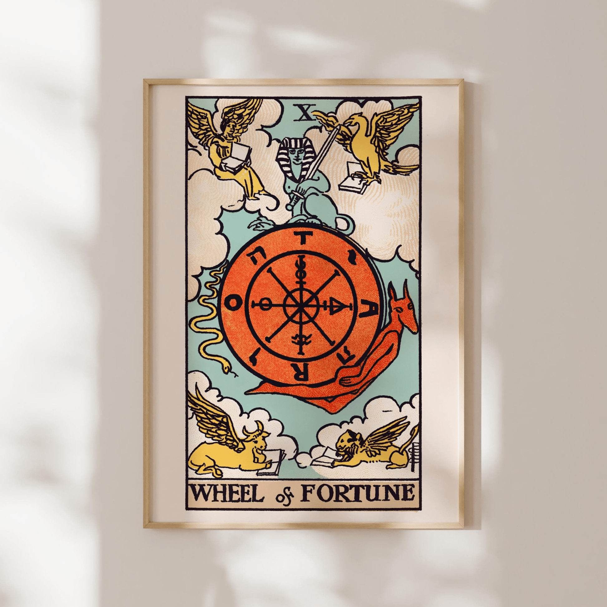 Tarot Card Print: X Wheel Of Fortune - Pathos Studio - Art Prints