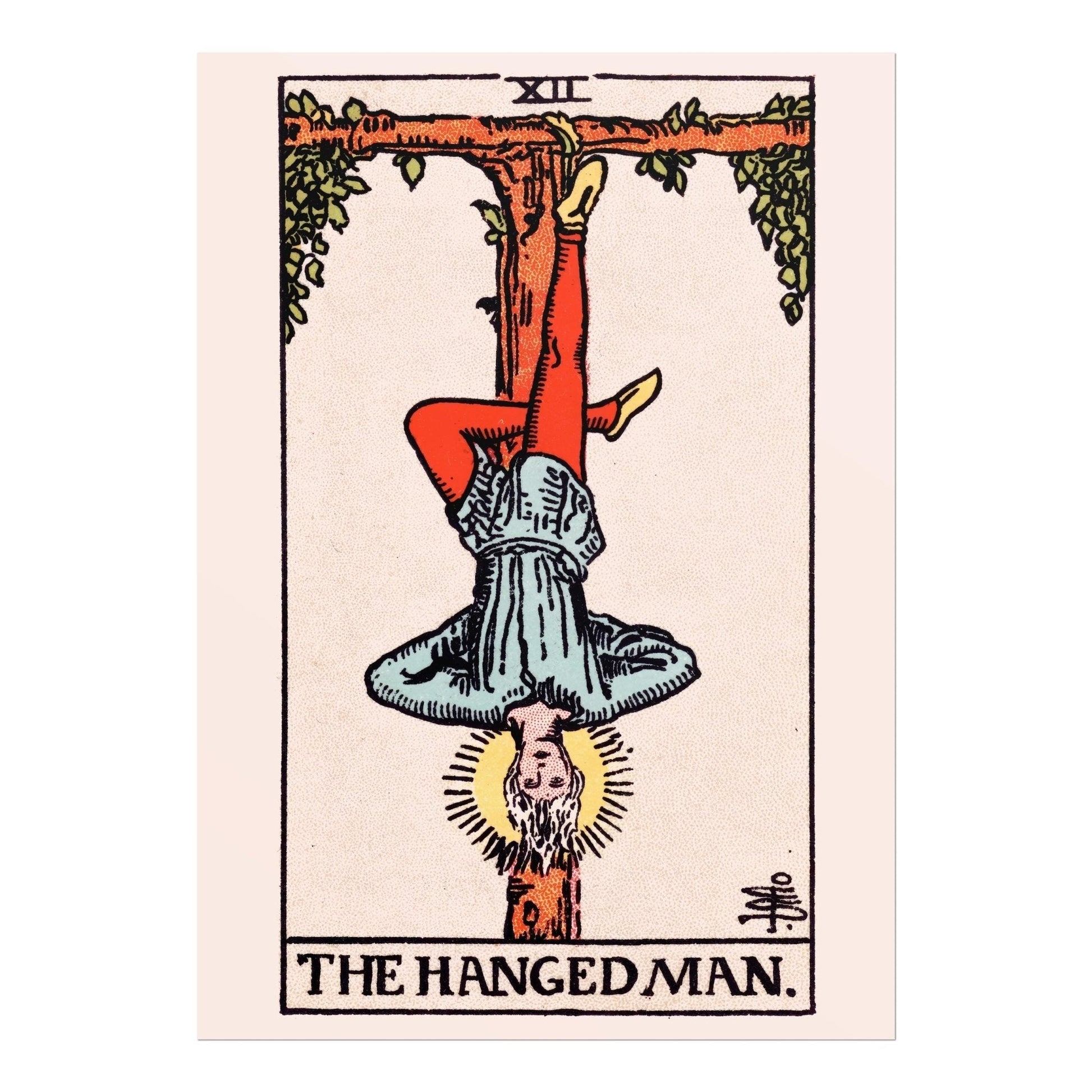 Tarot Card Print: XII The Hanged Man (Giclée Art Print) - Pathos Studio - Marketplace Listings