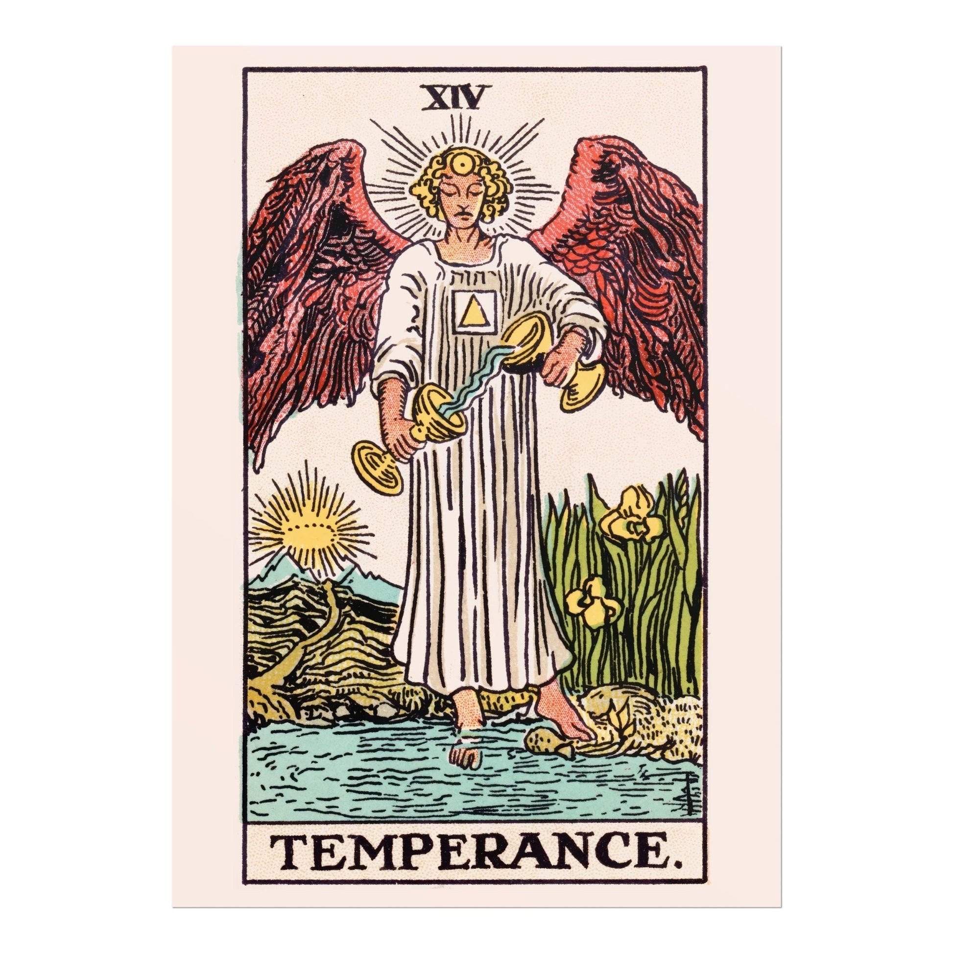 Tarot Card Print: XIV Temperance - Pathos Studio - Art Prints