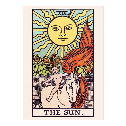 Tarot Card Print: XIX The Sun (Giclée Art Print) - Pathos Studio - Marketplace Listings