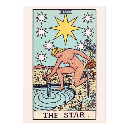 Tarot Card Print: XVII The Star (Giclée Art Print) - Pathos Studio - Marketplace Listings