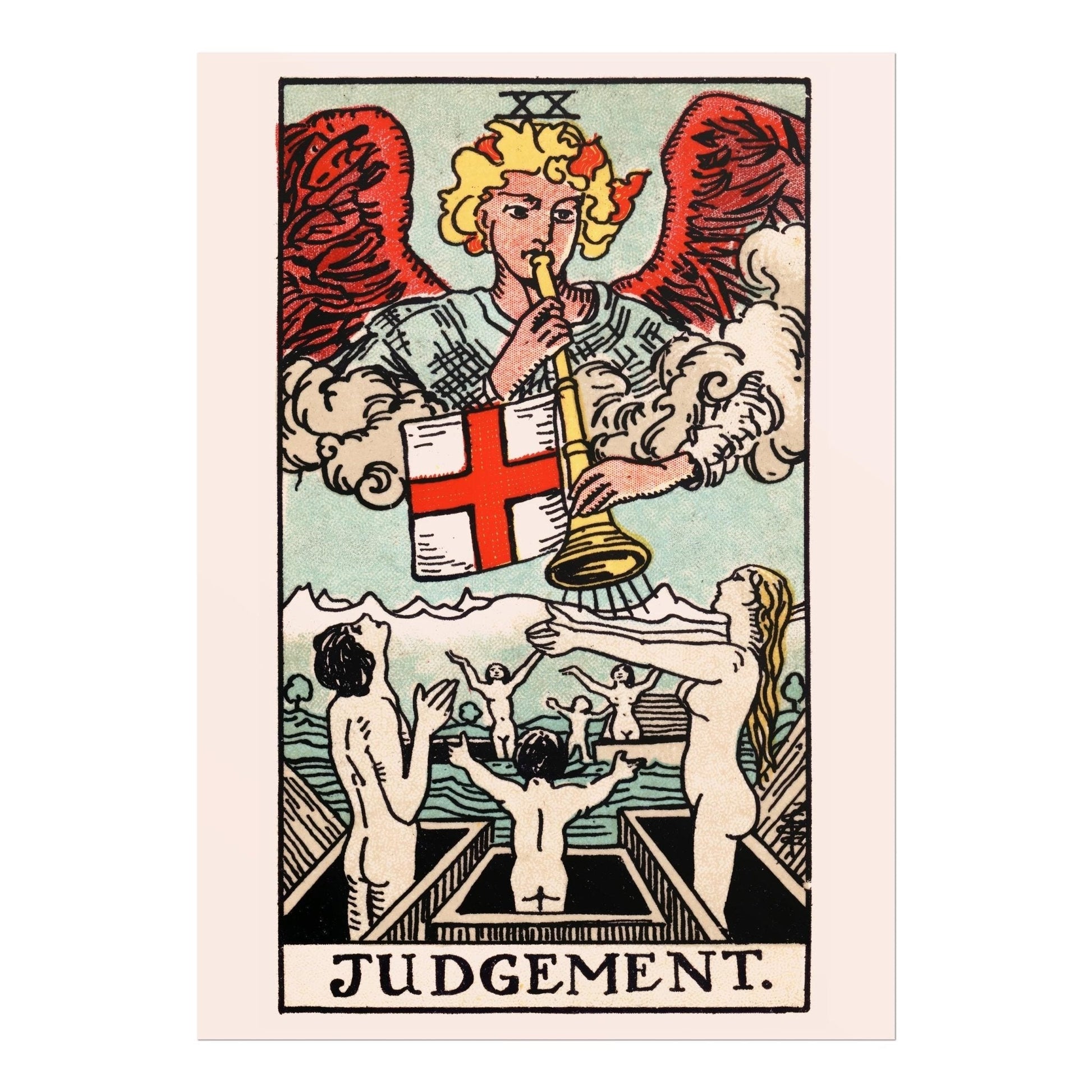 Tarot Card Print: XX Judgement (Giclée Art Print) - Pathos Studio - Marketplace Listings