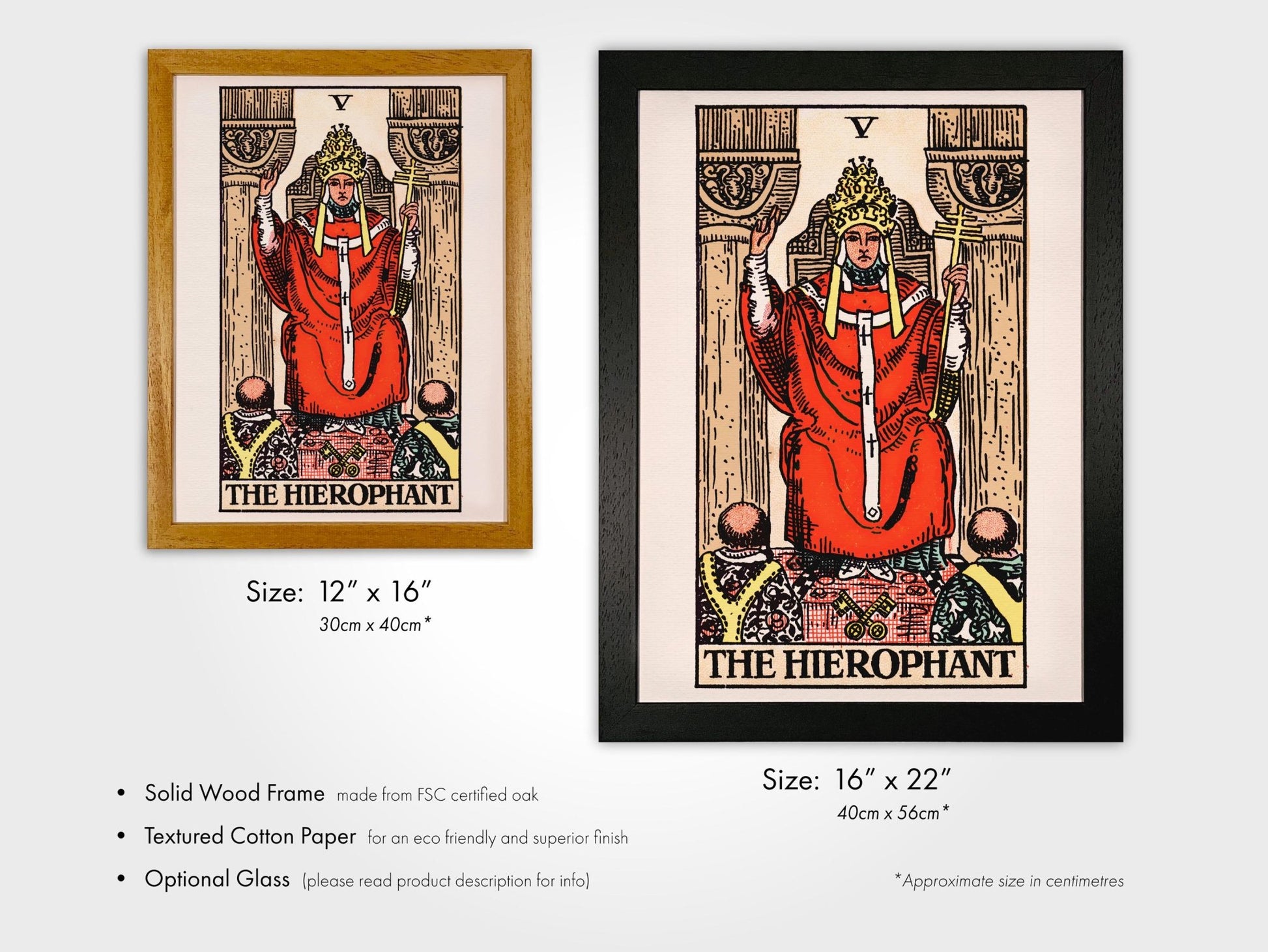 Tarot Print: V The Hierophant - Pathos Studio - Art Prints