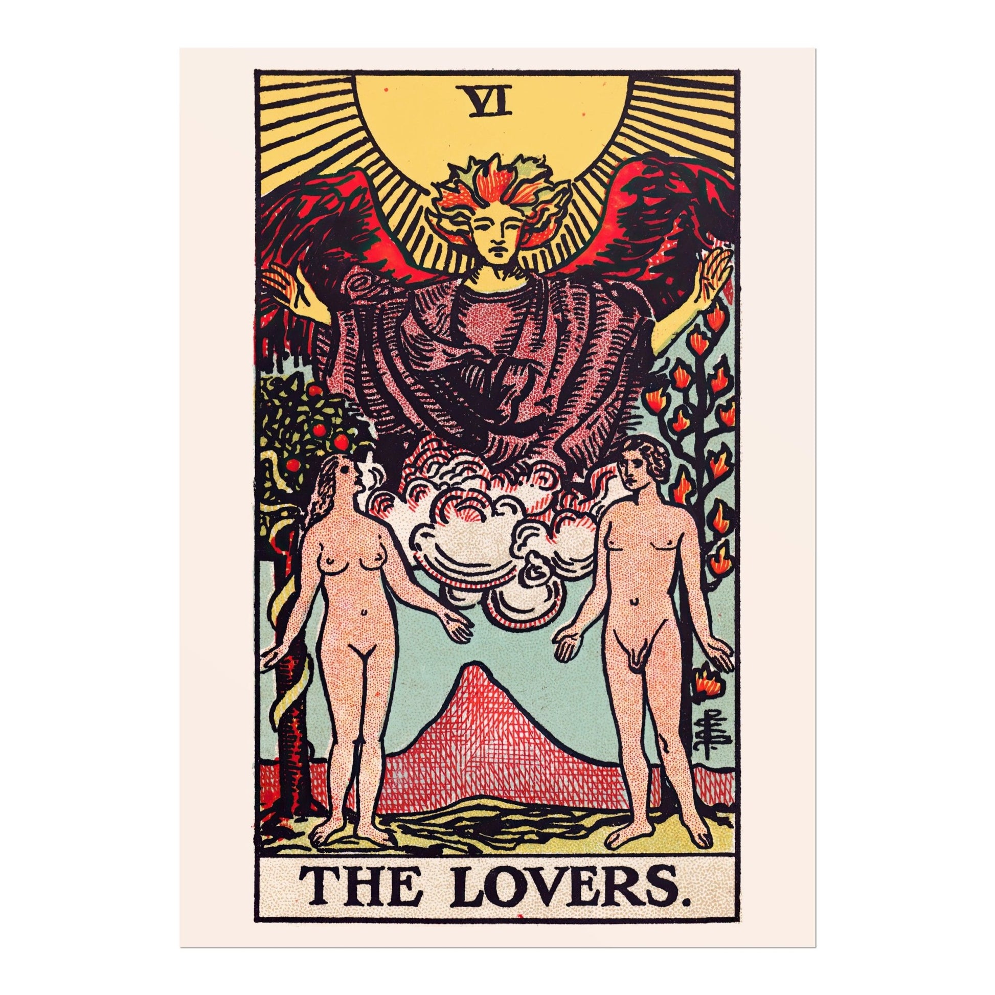 Tarot Print: VI The Lovers - Pathos Studio - Art Prints