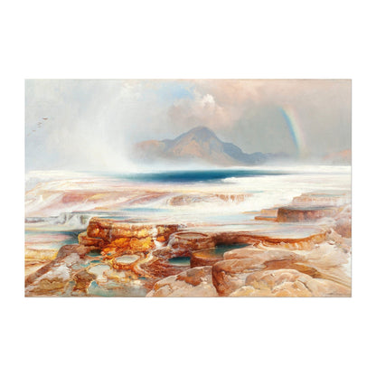 Thomas Moran - Hot Springs Of The Yellowstone | Art Prints | Pathos Studio