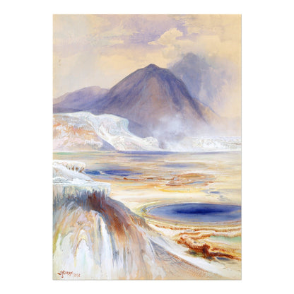 Thomas Moran - Mammoth Hot Springs, Yellowstone | Art Prints | Pathos Studio