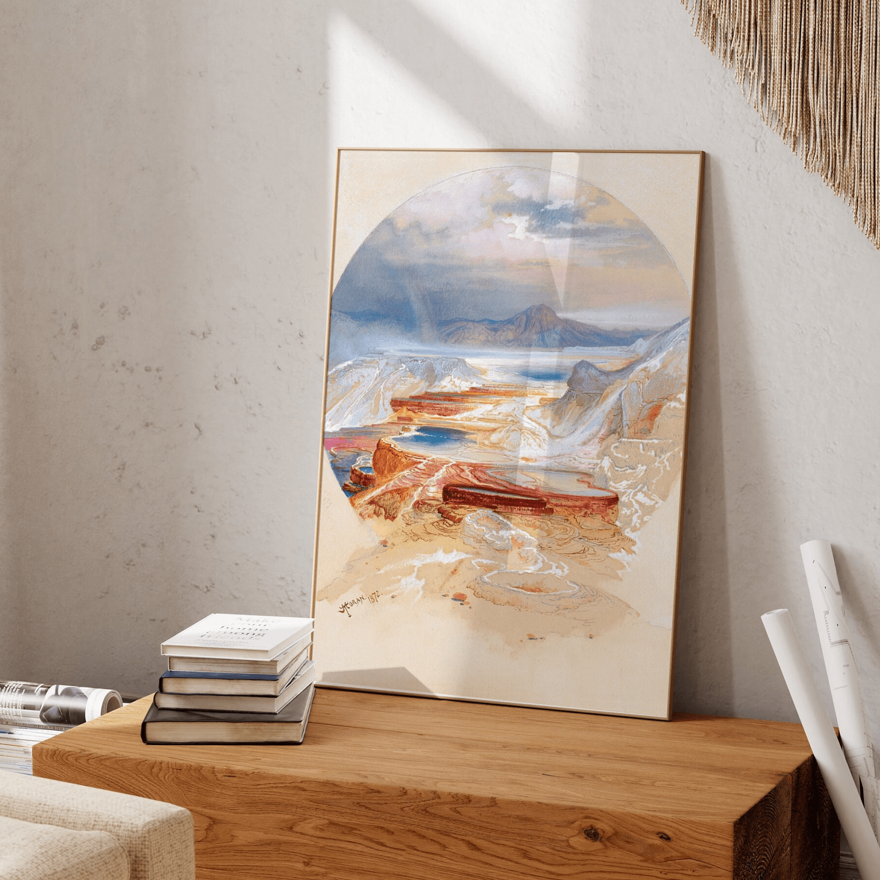 Thomas Moran - Minerva Terrace, Yellowstone | Art Prints | Pathos Studio