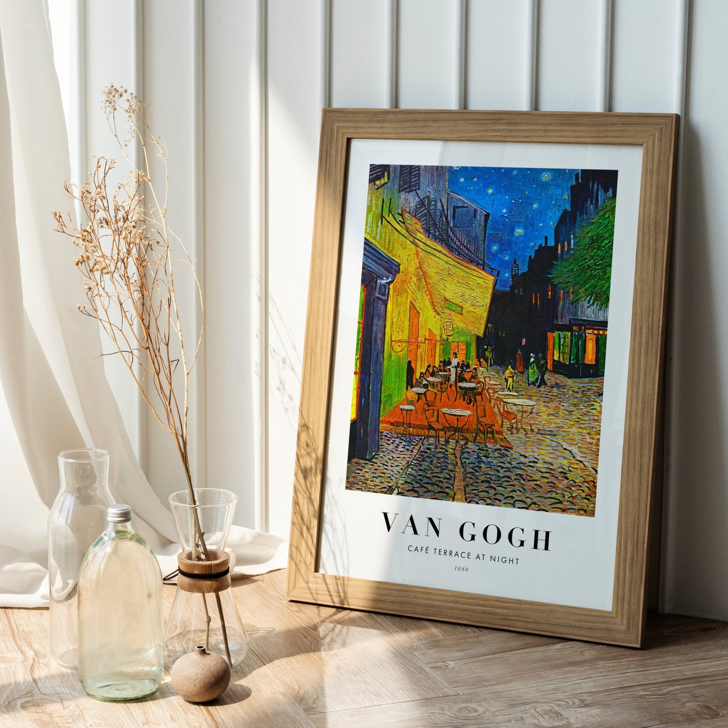 VINCENT VAN GOGH - Café Terrace At Night (Poster Style) - Pathos Studio - Art Prints