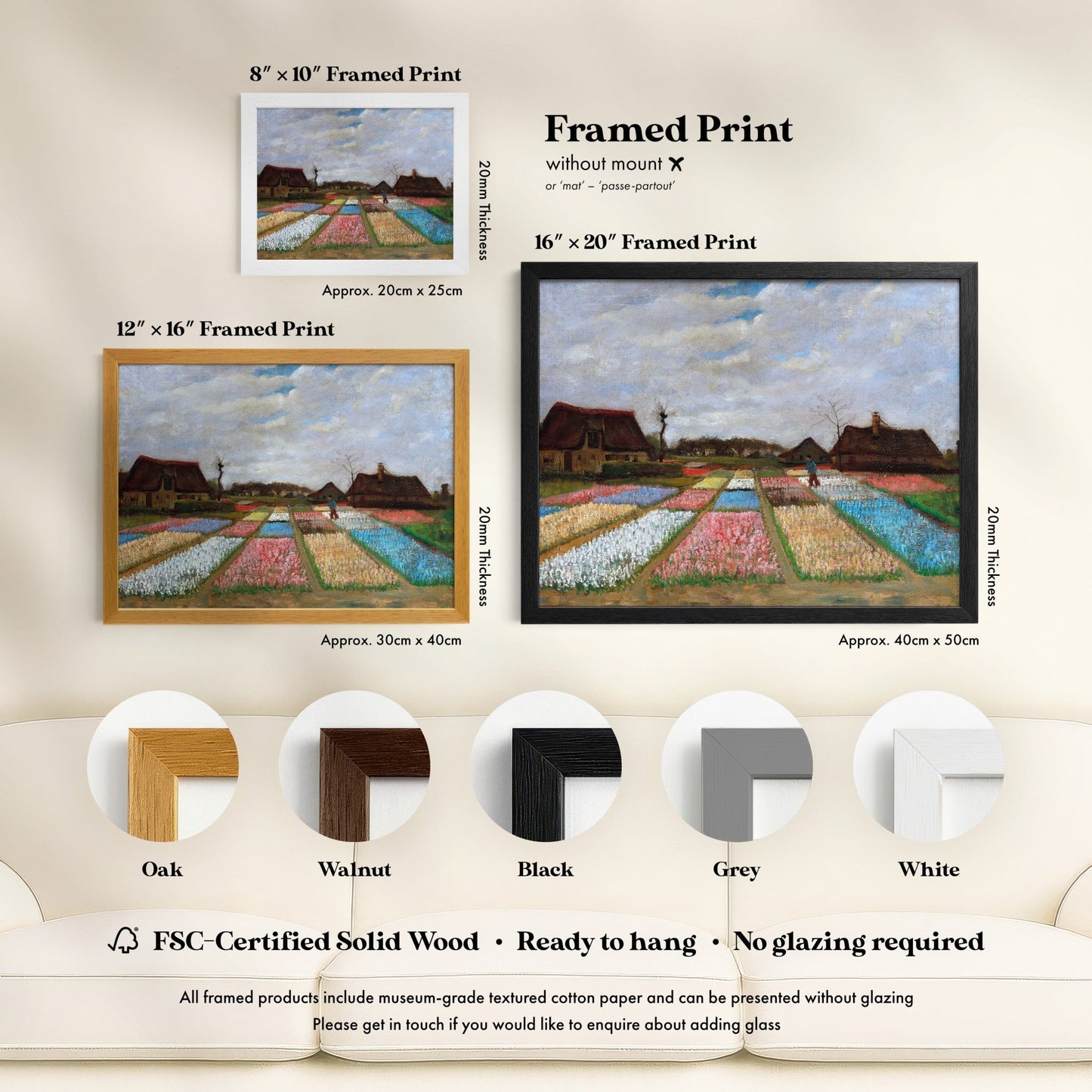 Vincent Van Gogh - Flower Beds In Holland | Art Prints | Pathos Studio