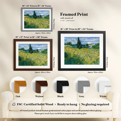 Vincent Van Gogh - Green Wheat Field With Cypress | Art Prints | Pathos Studio