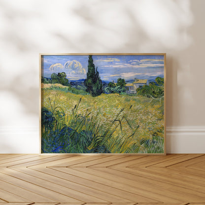 VINCENT VAN GOGH - Green Wheat Field With Cypress - Pathos Studio - Art Prints