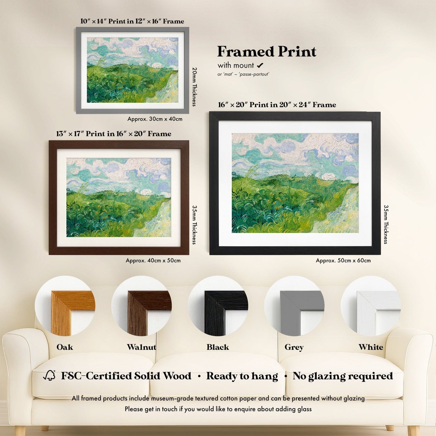 Vincent Van Gogh - Green Wheat Fields, Auvers | Art Prints | Pathos Studio