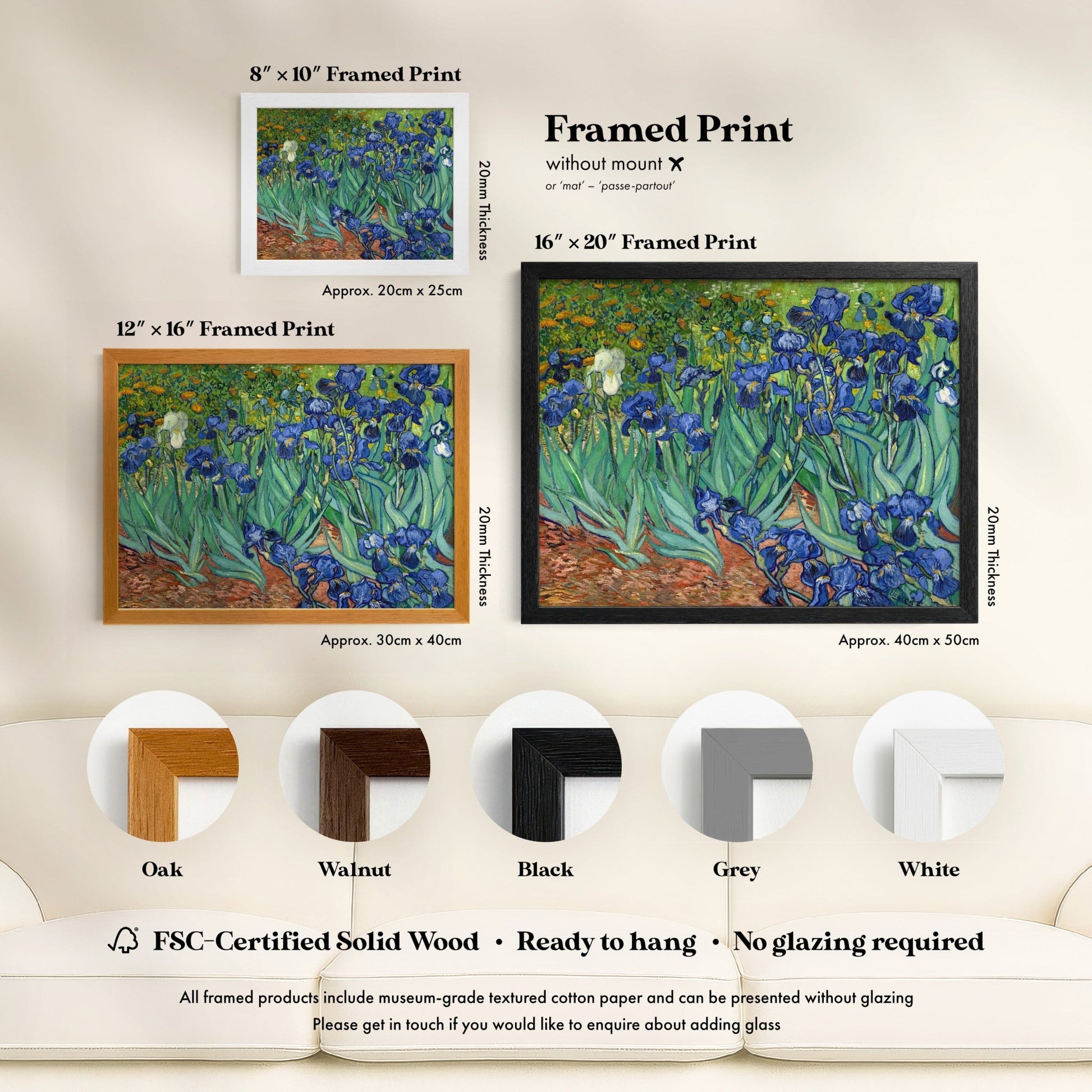 Vincent Van Gogh - Irises | Art Prints | Pathos Studio