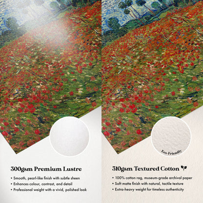 Vincent Van Gogh - Poppy Field | Art Prints | Pathos Studio