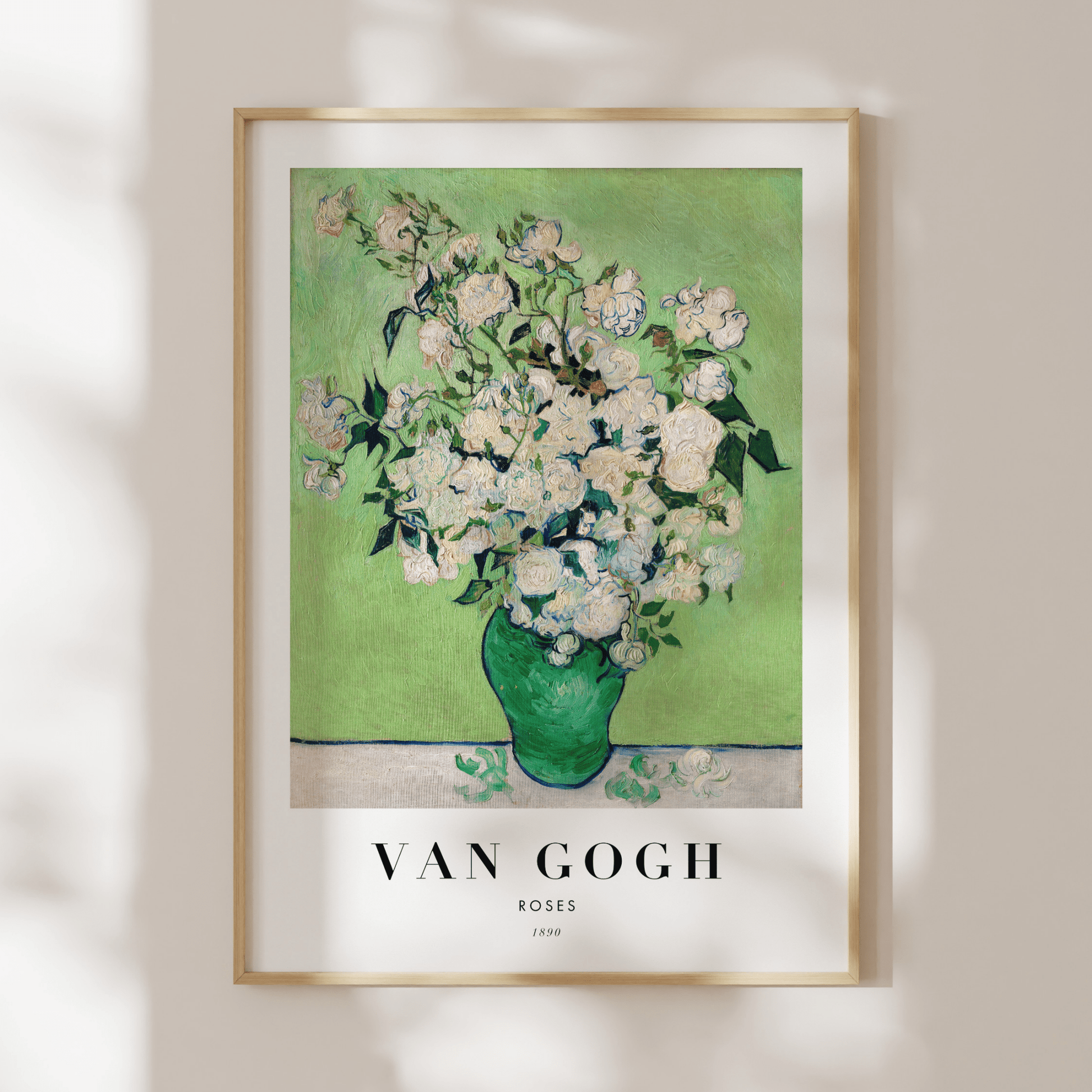 VINCENT VAN GOGH - Roses (Poster Style) - Pathos Studio - Art Prints