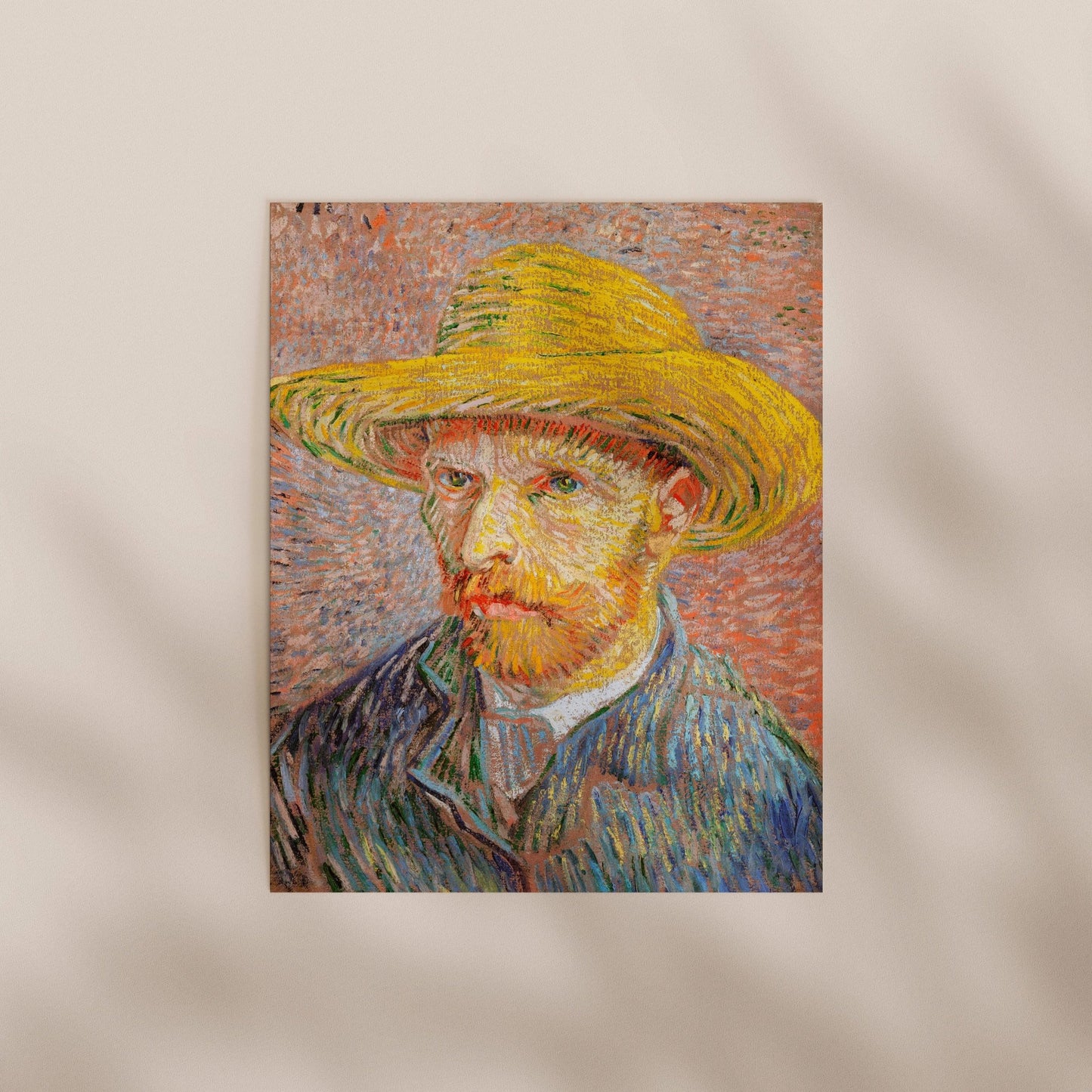 Vincent Van Gogh - Self - Portrait With A Straw Hat | Art Prints | Pathos Studio
