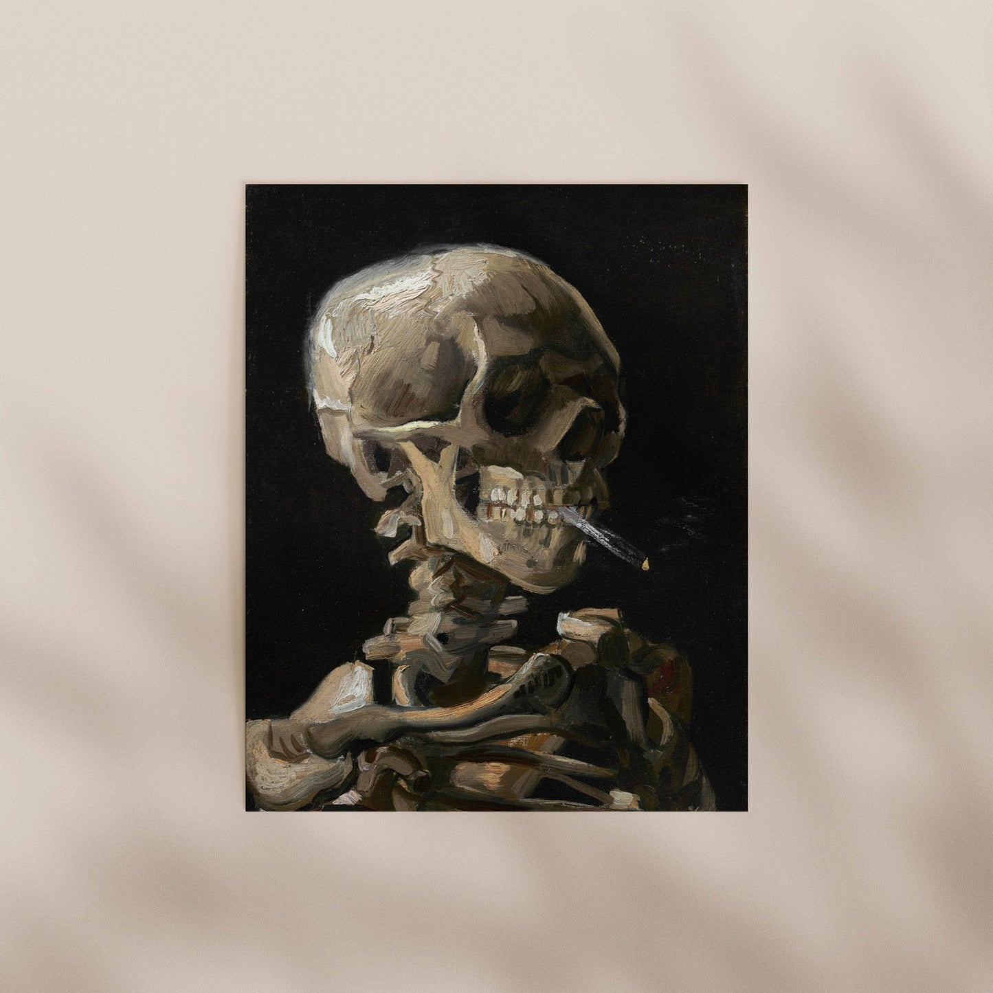 Vincent Van Gogh - Skeleton With A Burning Cigarette | Art Prints | Pathos Studio