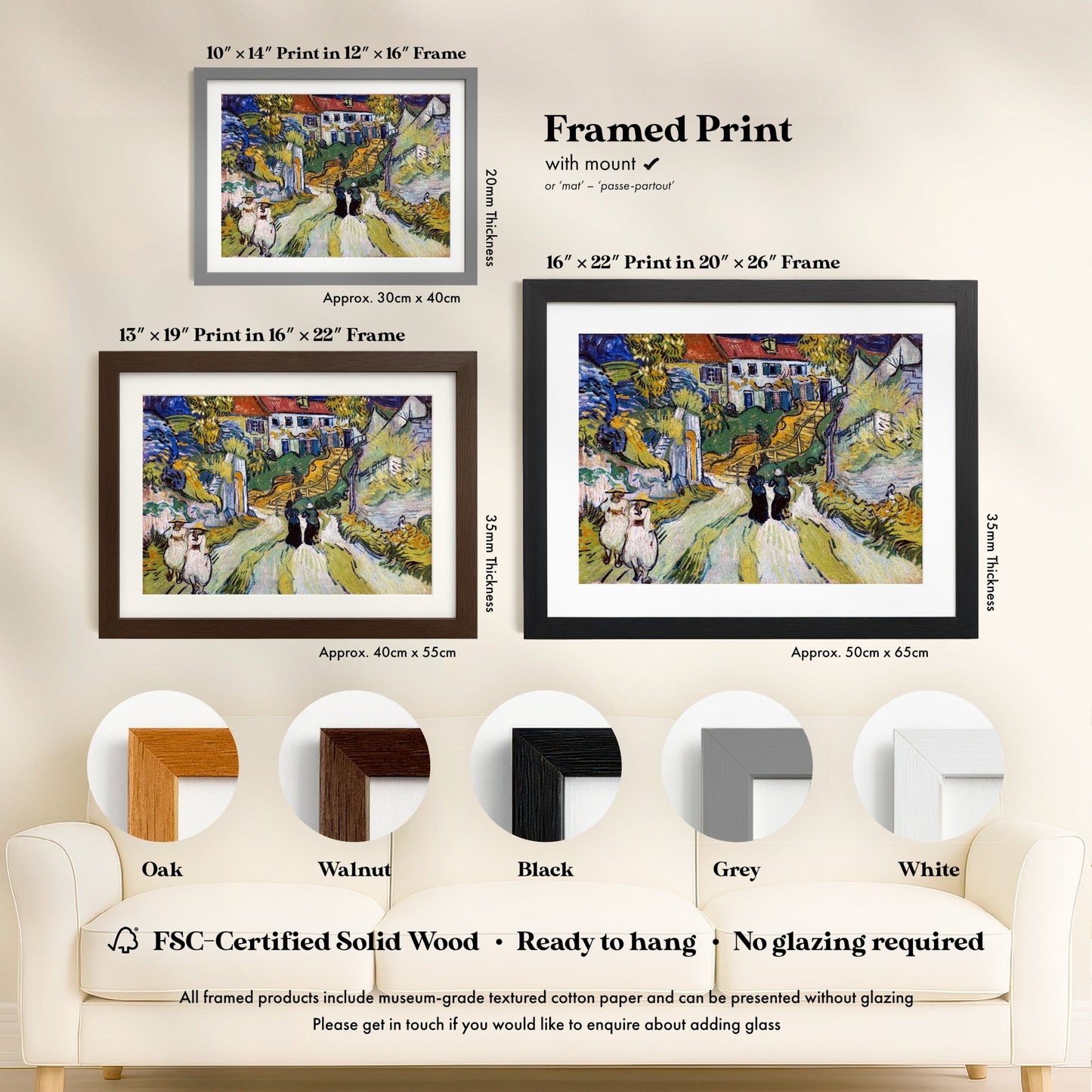 Vincent Van Gogh - Stairway At Auvers | Art Prints | Pathos Studio