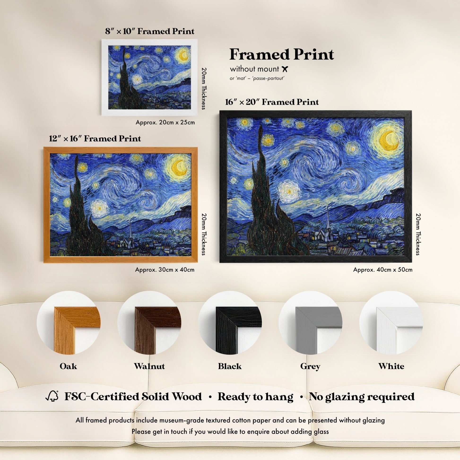 Vincent Van Gogh - Starry Night | Art Prints | Pathos Studio