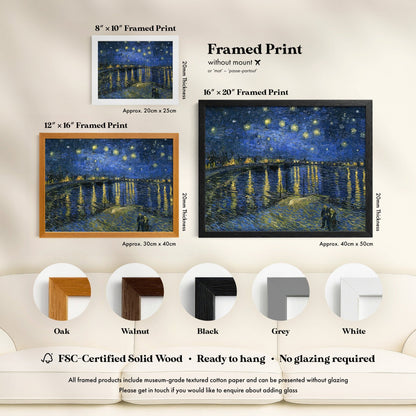 Vincent Van Gogh - Starry Night Over The Rhône | Art Prints | Pathos Studio