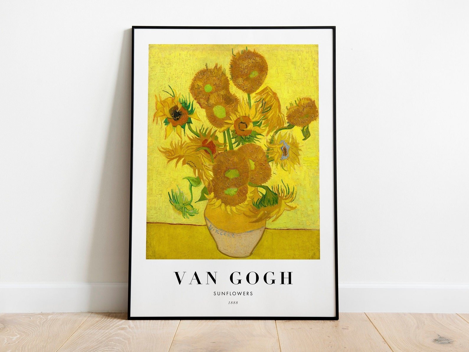 VINCENT VAN GOGH - Sunflowers (Poster Style) (Giclée Art Print) - Pathos Studio - Marketplace Listings