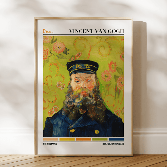 VINCENT VAN GOGH - The Postman (Color Palette Print) - Pathos Studio - Art Prints