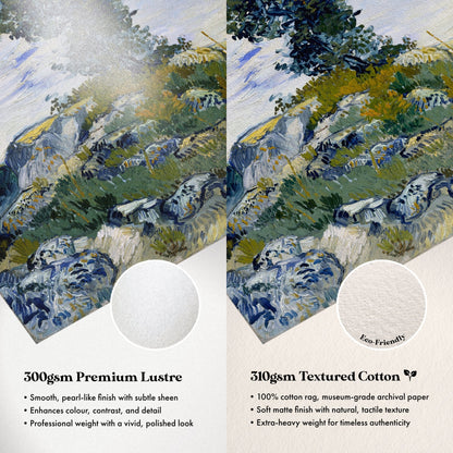 Vincent Van Gogh - The Rocks | Art Prints | Pathos Studio