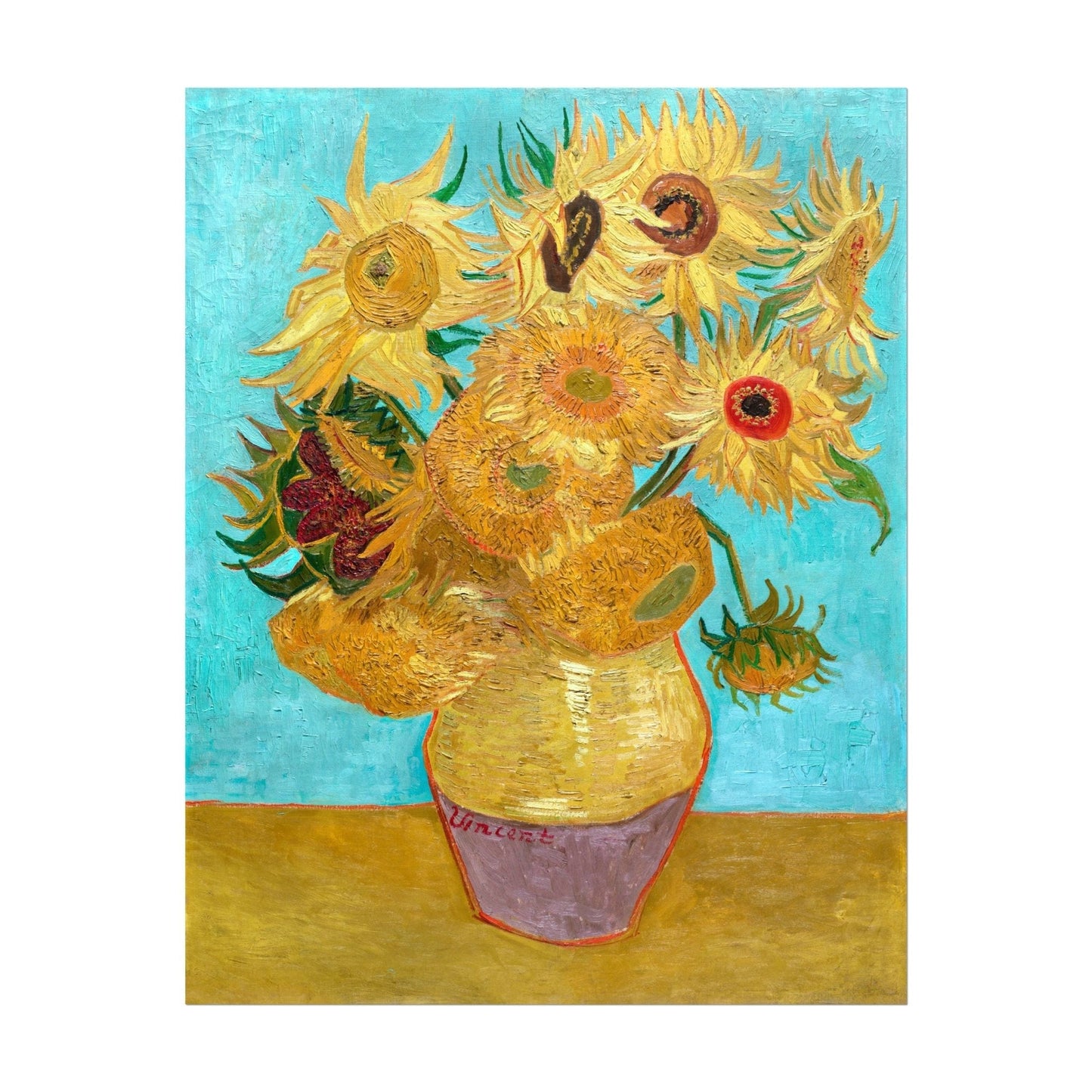 VINCENT VAN GOGH - Vase With Twelve Sunflowers (Giclée Art Print) - Pathos Studio - Marketplace Listings