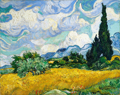 VINCENT VAN GOGH - Wheat Field With Cypresses (Giclée Art Print) - Pathos Studio - Marketplace Listings