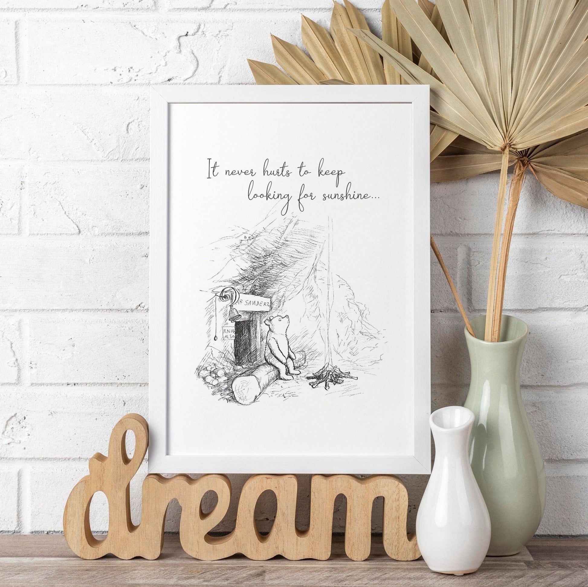 WINNIE THE POOH - Set Of 3 Inspirational Quote Prints - Pathos Studio - Art Print Sets